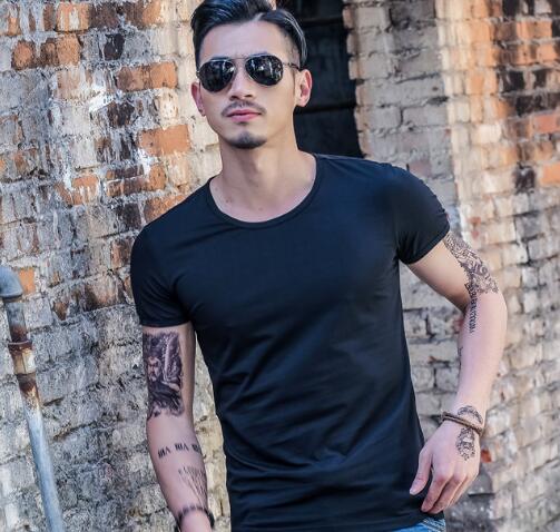 Men’s Summer Bamboo Fiber T-Shirt – Lightweight Breathable Casual Tee