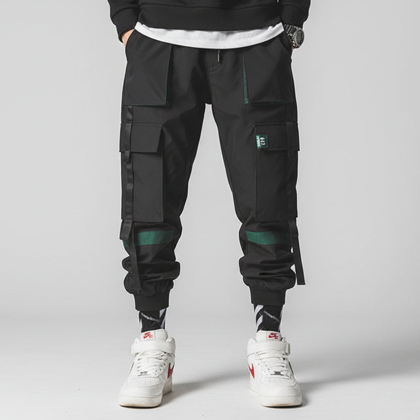 Men’s Japanese Workwear Trousers – Loose Fit Cotton Cargo Pants