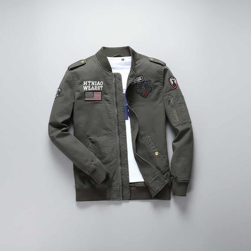 Men’s Flight Jacket Baseball Uniform – Casual Autumn Leisure Jacket