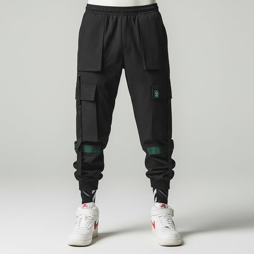 Men’s Japanese Workwear Trousers – Loose Fit Cotton Cargo Pants
