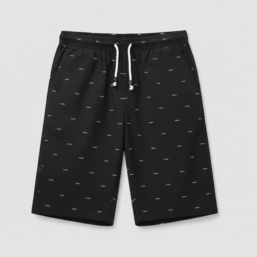 Men’s Summer Cotton Shorts – Lightweight Lace-Up Casual Shorts