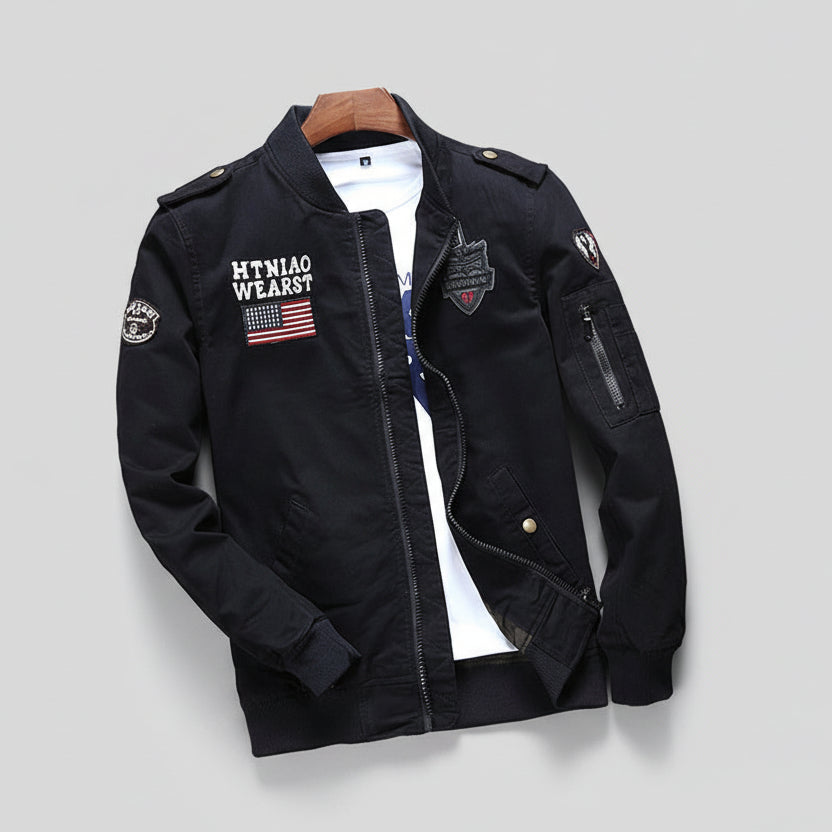 Men’s Flight Jacket Baseball Uniform – Casual Autumn Leisure Jacket