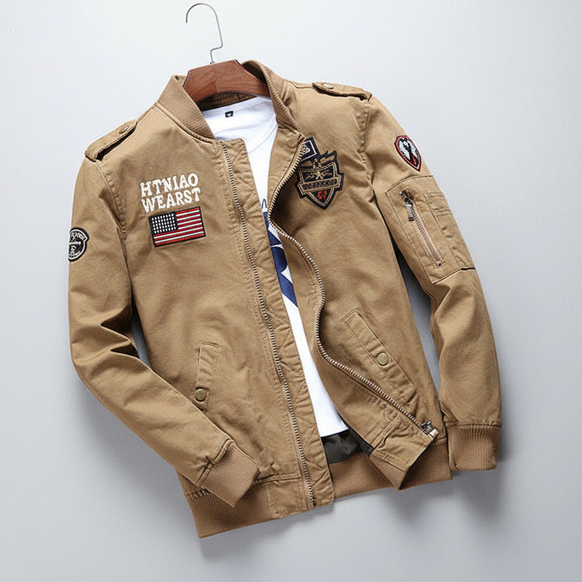 Men’s Flight Jacket Baseball Uniform – Casual Autumn Leisure Jacket