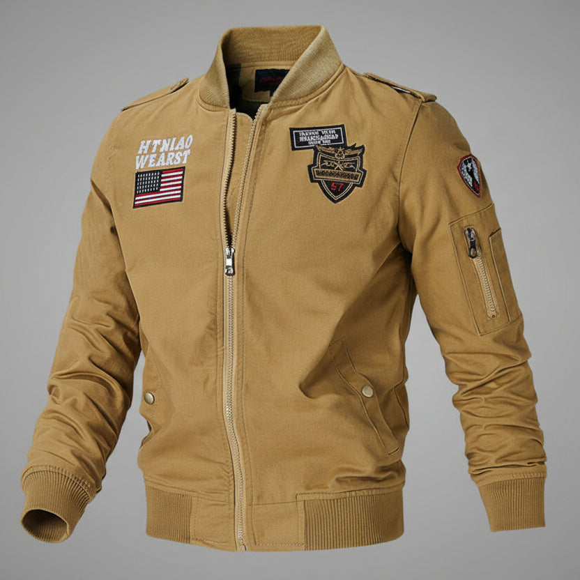 Men’s Flight Jacket Baseball Uniform – Casual Autumn Leisure Jacket