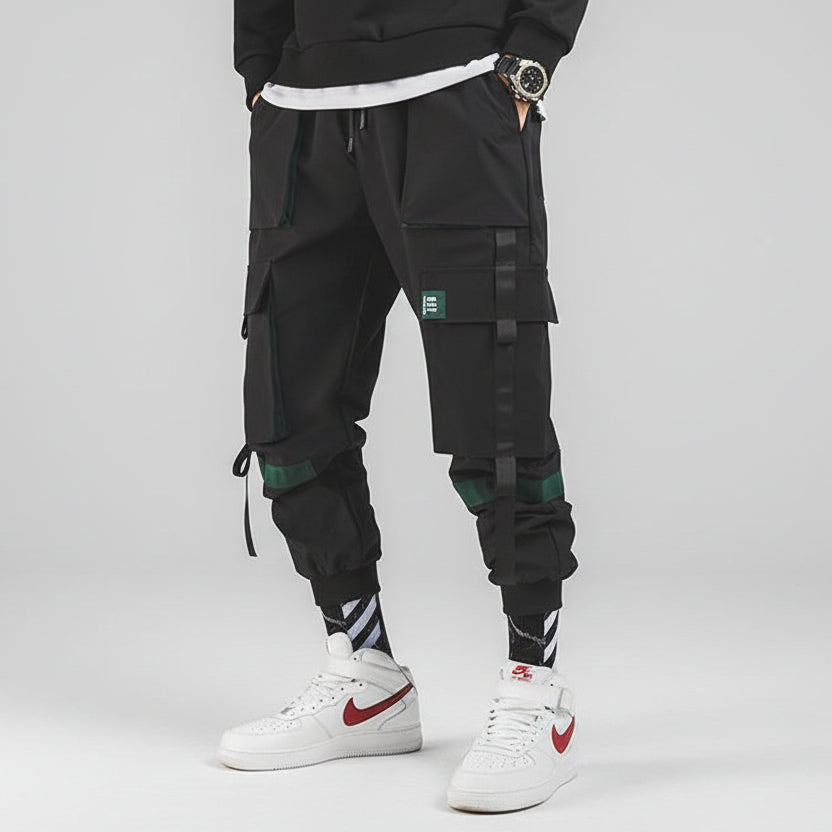 Men’s Japanese Workwear Trousers – Loose Fit Cotton Cargo Pants