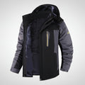 Men’s Casual Fleece Mid-Length Winter Coat – Thick Warm Polyester Jacket