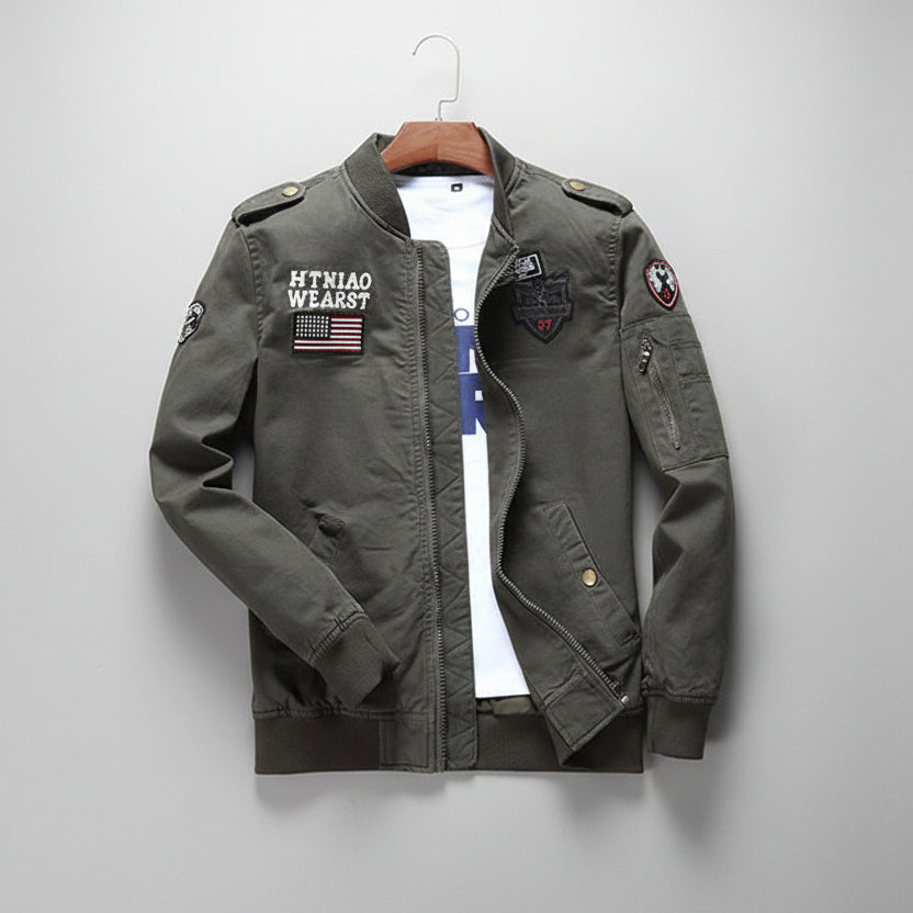 Men’s Flight Jacket Baseball Uniform – Casual Autumn Leisure Jacket
