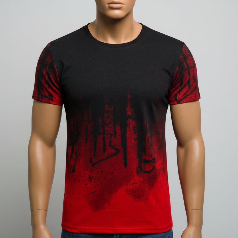Men’s Printed T-Shirt – Casual Graphic Short Sleeve Cotton Tee