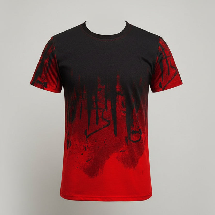 Men’s Printed T-Shirt – Casual Graphic Short Sleeve Cotton Tee